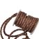 Dublin Bolo Braided Round Twist Leather Cords - 6mm -  Vintage Brown