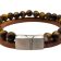 Combination Gemstone and Leather Bracelet - Style 163