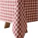 Red Checkered Waxed Tablecloth