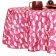 Pink, Red, and White Waxed Tablecloth