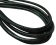 Real Round Nappa Leather cords - 6mm - Lizard Prints - black