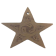 Star 8cm - Natural Leather Embossed