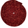 SPIRAL BRAIDED LEATHER CORDS - 8X4MM - VINTAGE RED