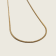 Soft Snake Chain Necklace - Gold - 1mm - Item 50