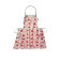 Pink Cotton Apron with Strawberries