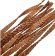 New York Braided Leather Cord - 14x4MM - Brown