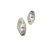 Silver plated Brush Beads - 8953 - 23mm