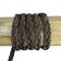 Ibiza braided leather cords - 10*5mm- vintage dark brown