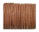 Oslo Round Braided Leather Cord - 8mm - Taupe
