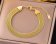 Flat Bold Bracelet - Gold - 10mm - Item 989