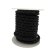 Dublin Bolo Braided Round Twist Leather Cords - 4mm -  matt black