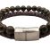 Combination Gemstone and Leather Bracelet - Style 172