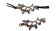 Zamak charm CA-4709-Rose gold