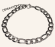 Figaro Chain Bracelet - Silver - Item 999