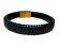 Walnut Braided Leather Cord - 12x6mm - Black
