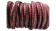 faux nappa leather 6mm Snake-Style- Maroon