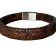 Walnut Braided Leather Cord - 12x6mm - Coffee Brown