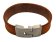 Plain Flat Leather Bracelet - Style 309