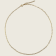 Triangle Wire Dendritic Pearl Necklace - Gold - 2mm - Item 980