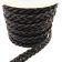 Tuscon Braided Leather Cords - 14x3.5mm - Coffee Brown