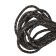 Dublin Bolo Braided Round Twist Leather Cords - 6mm -  Vintage Brown