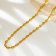Gold Plated Stainless Steel Necklace - 515