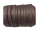 Flat Wax Cotton Cords - 3mm - Coffee Brown