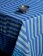 Light and Dark Blue Striped Waxed Tablecloth