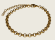 Semicircle Wire Belcher Chain Bracelet - Gold - 3mm - Item 988