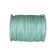 Round Leather Cord -1mm- Metallic Ocean Green