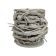 Leather cords - Barbed wire - Metallic Silver