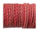 Oslo Round Braided Leather Cord - 5mm - vintage red