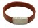 Plain Flat Leather Bracelet - Style 321
