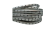 Flat Nappa with Glitter-Half Round-8MM-silver