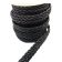 Tuscon Braided Leather Cords - 14x3.5mm - Matt Black