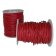 Round leather cord Red - 2mm