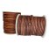 Round Leather Cord - Vintage Cognac - 2mm