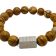 Wood Grain Gemstone Bracelet: Style-513 (8mm)