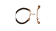 Stainless steel connector cap SSP-453-8mm-Rose Gold