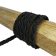 Ibiza braided leather cords - 10*5mm- matt black