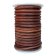 Round Leather Cord - 5mm - Vintage Cognac