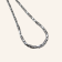 Twisted Square Boston Chain Necklace - Silver - 3mm - Item 903
