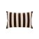 Cream and Brown Striped Cotton Cushion
