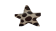 KC-Key Cord Star Shape 8cm dalmata green hair-on
