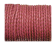 Oslo Round Braided Leather Cord-8mm-Berry