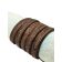 Walnut Braided Leather Cord - 12x6mm - Coffee Brown