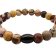 Zebra Jasper Gemstone Bracelet: Style-516 (8mm)