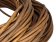 Round leather Cords - 10mm - Dark Natural