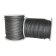 Round Leather Cord Metallic Dark Grey 2mm