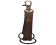KeyChain-Plain-style1- DOUBLE -  DARK BROWN